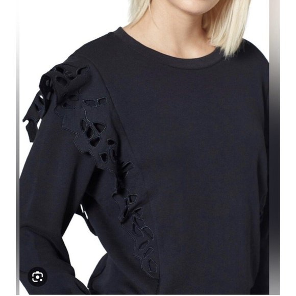 Joie Phyllida Sweater Black Size Large Sweatshirt $178 NEW W/TAGS - Picture 2 of 8